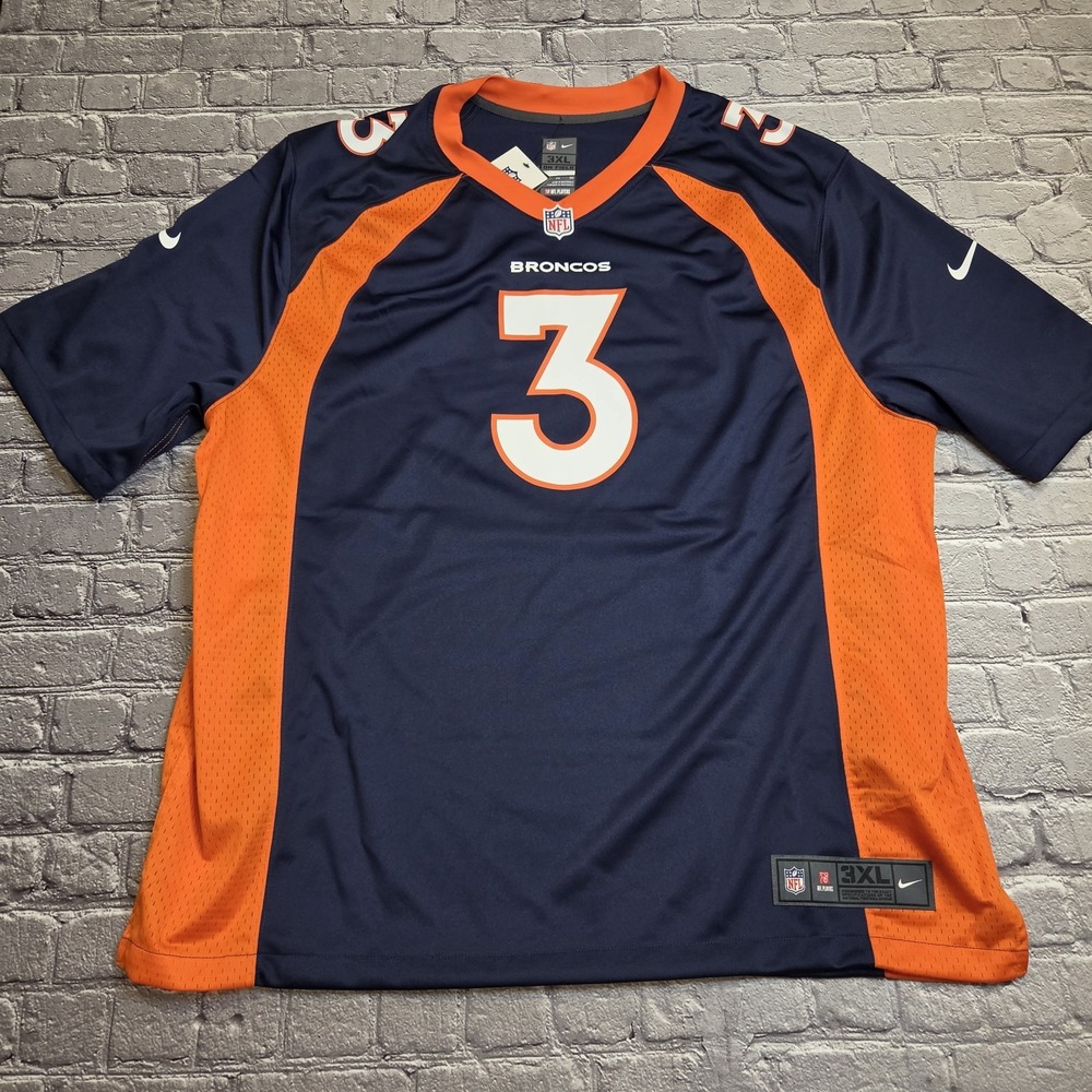 Nike Denver Broncos Russell Wilson 3XL - #3 NFL On Field Jersey